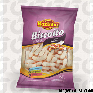 Biscoito de Polvilho Bacon 100 Gramas Nazinha