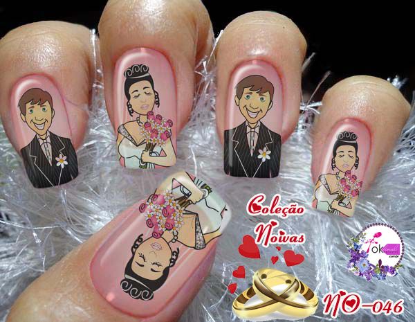 Adesivos para Unhas Mod. Noivas Cód. NO-046