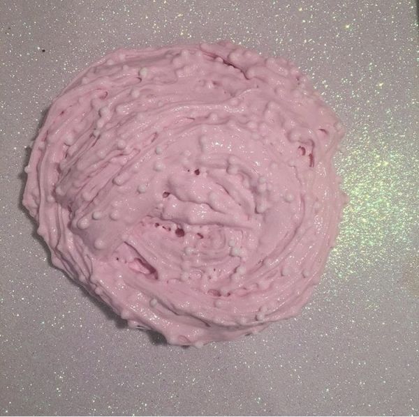 Bubble gum foam slime