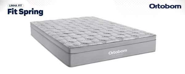 Colchao Queen Fit Spring Molas Superlastic 158x198x26 Ortobom