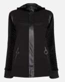 CASACO DE VELUDO COM CAPUZ AMARO