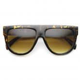 LARGE OVERSIZED FLAT TOP TEARDROP FRAME AVIATOR SUNGLASSES 9142