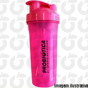 Coqueteleira Rosa 600ml Probiótica