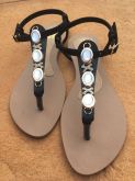 Sandália Perolada Preta