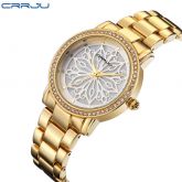 Relogio Feminino De Luxo Ouro Rosa E Diamante Original