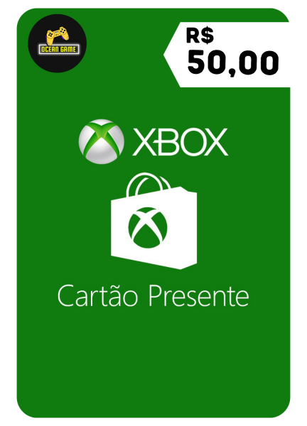 RECARGA VALE PRESENTE XBOX LIVE GOLD DE  50R$