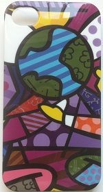 CASE PLANETA TERRA ROMERO BRITTO PARA IPHONE 4 E 4S