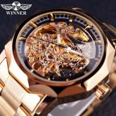 Relógio Masculino Mecânico Automático De Luxo Aço Inoxidave