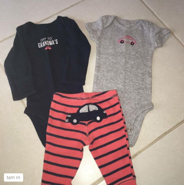 Kit 3 peças Carter's importado