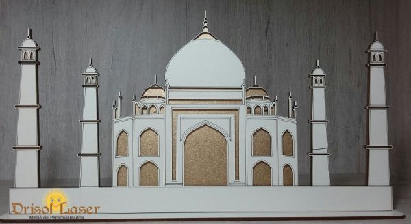 TAJ MAHAL COM BASE (90CM LARGURA X 50CM ALTURA)