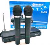 Microfone sem fio com receptor c-05 ( Kit com ) ( 2
