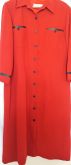 Vestido Novo Vermelho Nutrisport Manga Longa