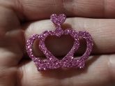 Coroa Princesa Rosa (72 Adesivos)