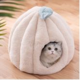 Gato cama bonito morno pet house removível almofada do cão com gatinho macio cesta filhote de cachor