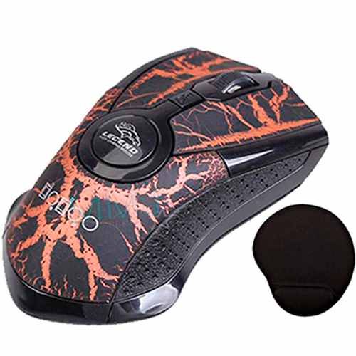 Mouse Gamer 6 Botões 3200dpi C/ Fio + Mouse Pad De Brinde