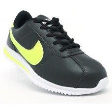 Tênis Nike Classic Cortez Preto e Verde Limão