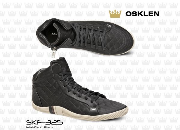 BOTA OSKLEN MATELASSÊ CETIM PRETO - SKF-325