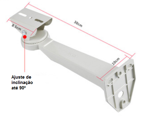 Caixa de Proteção Profissional 10 pol. c/ Abertura Superior + Suporte