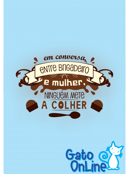 Caixa Conversa entre brigadeiro e mulher