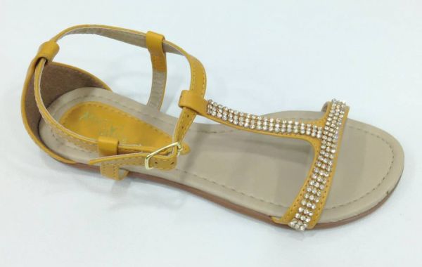 Rasteirinha Amarelo com Strass