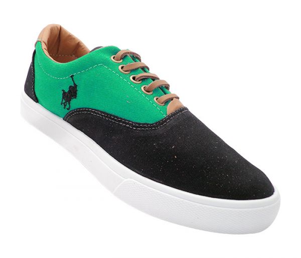 Tênis Polo Ralph Lauren Vaugh Preto e Turquesa