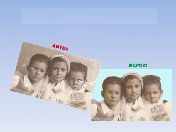 Restauração de fotos antigas e danificadas