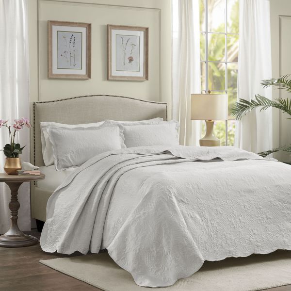 Kit Colcha Queen Milão Branca