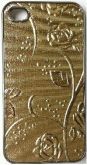 CASE ROSAS GOLD PARA IPHONE 4 E 4S