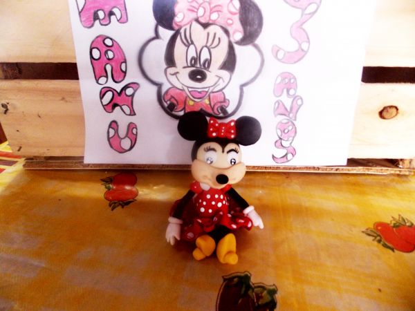 Topo de bolo Minnie