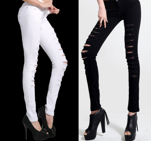 Calças Jeans Descoladas Cod 64.
