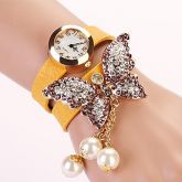 Relógio Quartz, Resistente, Pulseira de Couro. Frete Grátis.