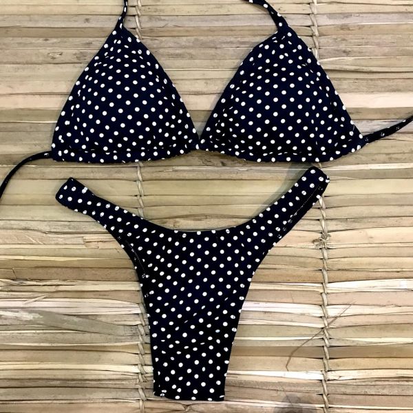 Biquini Asa delta poa PRETO TAMANHO (P) COD 001