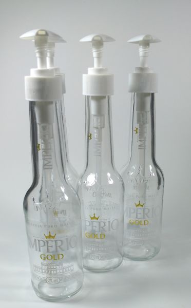 Saboneteira De Garrafa Império Gold 210 Ml Reciclada Top