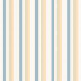 Papel de Parede Bambino's Bobinex (Nacional) - Listras (Salmão Claro/ Tons de Azul/ Bege) 3309