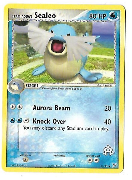 Pokemon Team Aqua's Sealeo TeamAqua VS TeamMagma