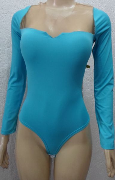 Body com detalhe tule frente e costas Cod: 00015