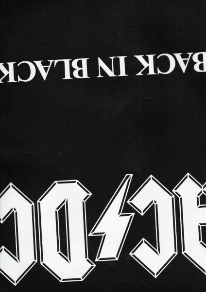 AC/DC - Back in Black  OBS: PATCH COM DEFEITO DE FÁBRICA
