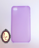Case super fina transparente roxo - iPhone 4/4S