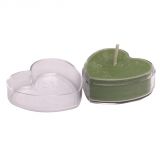 Vela creme coração menta - cód. 05788