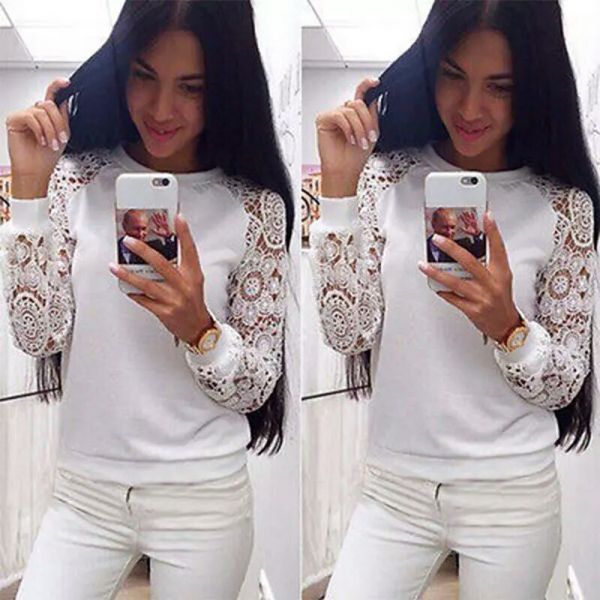 Blusa Manga Comprida Pulôver (Importado)