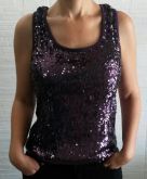 Blusa de Paete Roxa - Peça Nova - Nunca Usada - BAIXOUUUU