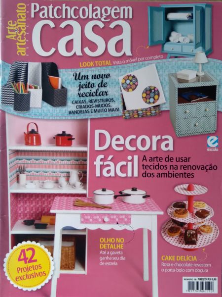 Revista Arte e Artesanato Patchcolagem Casa N°16