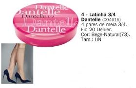 LATINHA 3/4 DANTELLE