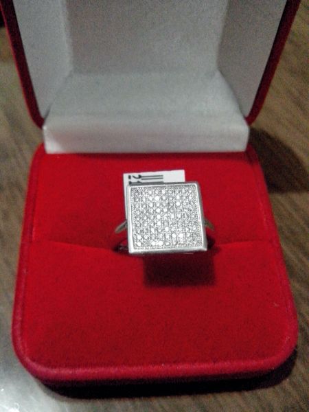 Anel ouro branco