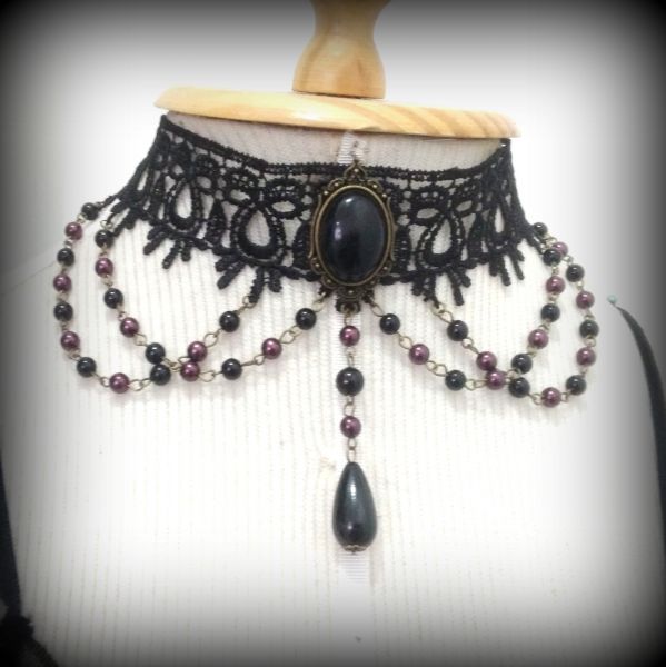 Gargantilha Black Cameo