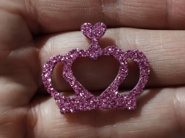 Coroa Princesa Rosa (72 Adesivos)