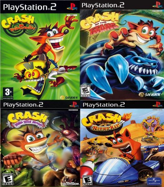Kit Crash Collection com 4 Jogos