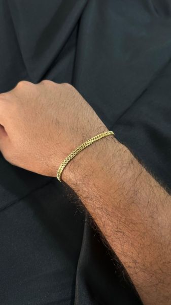 *pulseira masculina de aço inoxidável*
