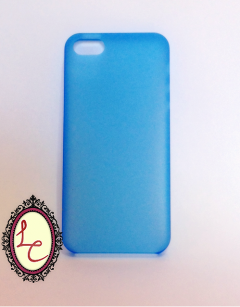 Case super fina transparente azul - iPhone 5/5S