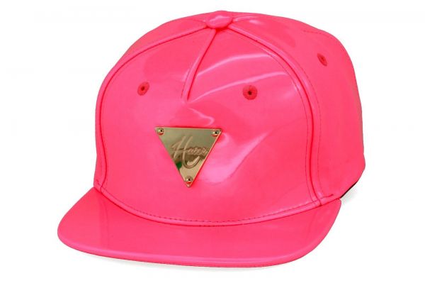 Snapback couro rosa Hater